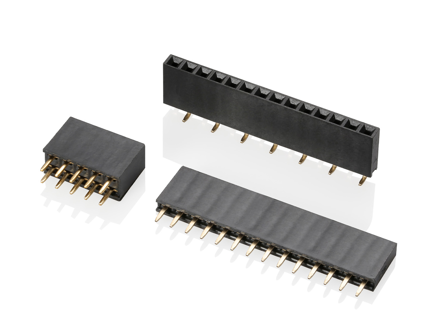 HRS-6501F Series 2.54mm Pitch (.100＂) 排针排母牛角连接器